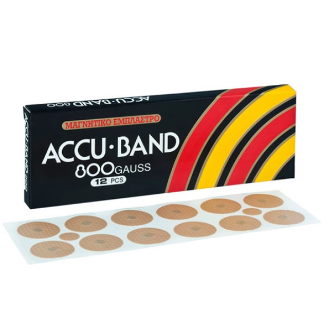 Cosval Accu Band 800 Gauss Μαγνητικά Έμπλαστρα Κατά Των Πόνων 12 Τεμάχια