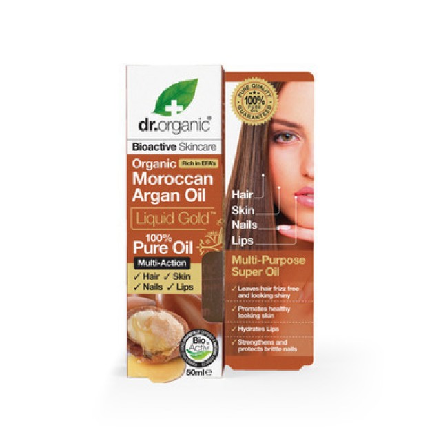 DR.ORGANIC MOROCCAN ARGAN OIL LIQUID GOLD PURE OIL 50ml