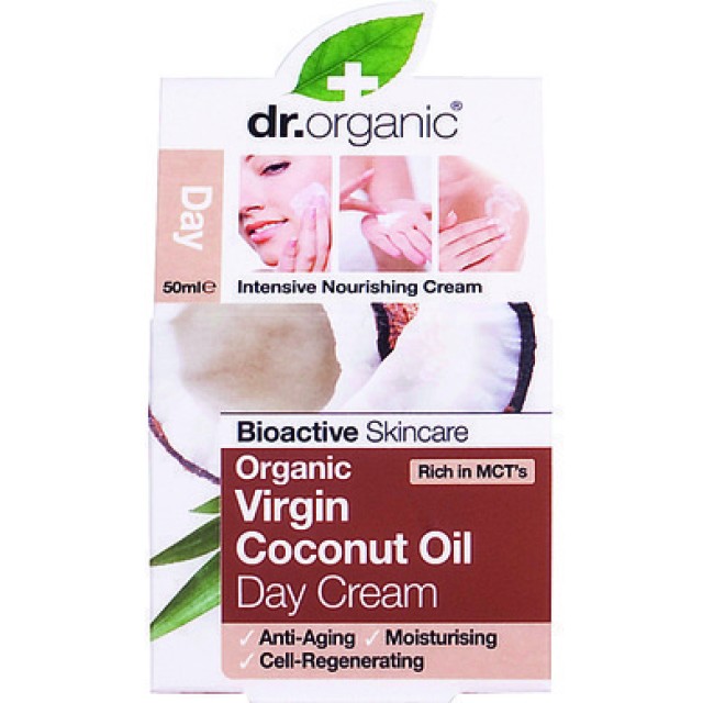 DR.ORGANIC COCONUT OIL DAY CREAM 50ml