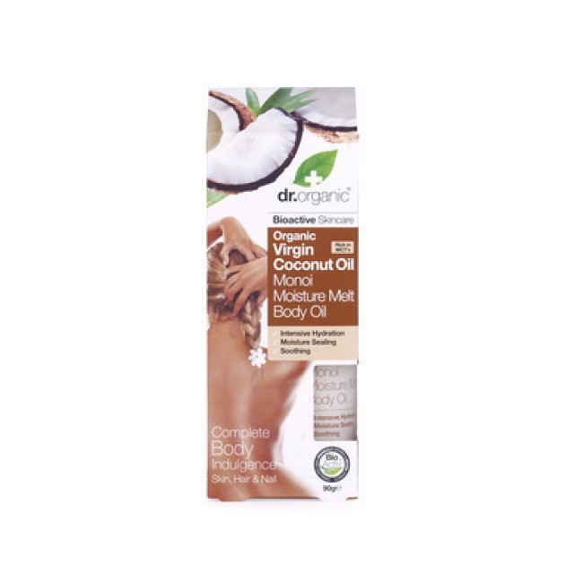 DR.ORGANIC VIRGIN COCONUT OIL MONOI MOISTURE MELT BODY OIL 90gr