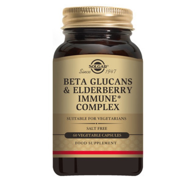 Solgar Beta Glucans & Elderbery Immune Complex 60vcaps