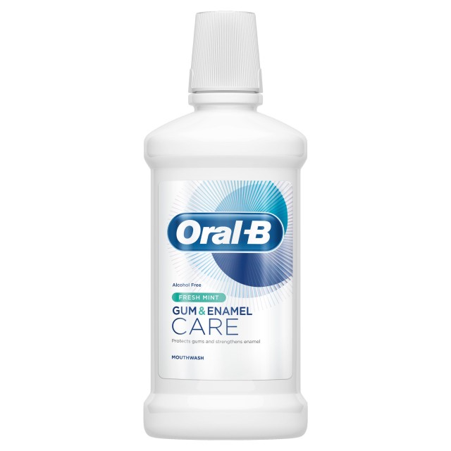 Oral-B Gum & Enamel Care Fresh Mint Στοματικό Διάλυμα Με Γεύση Δροσερής Μέντας 500ml