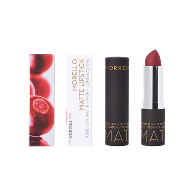 KORRES MORELLO MATTE LIPSTICK 59 BURGUNDY RED 3.5gr