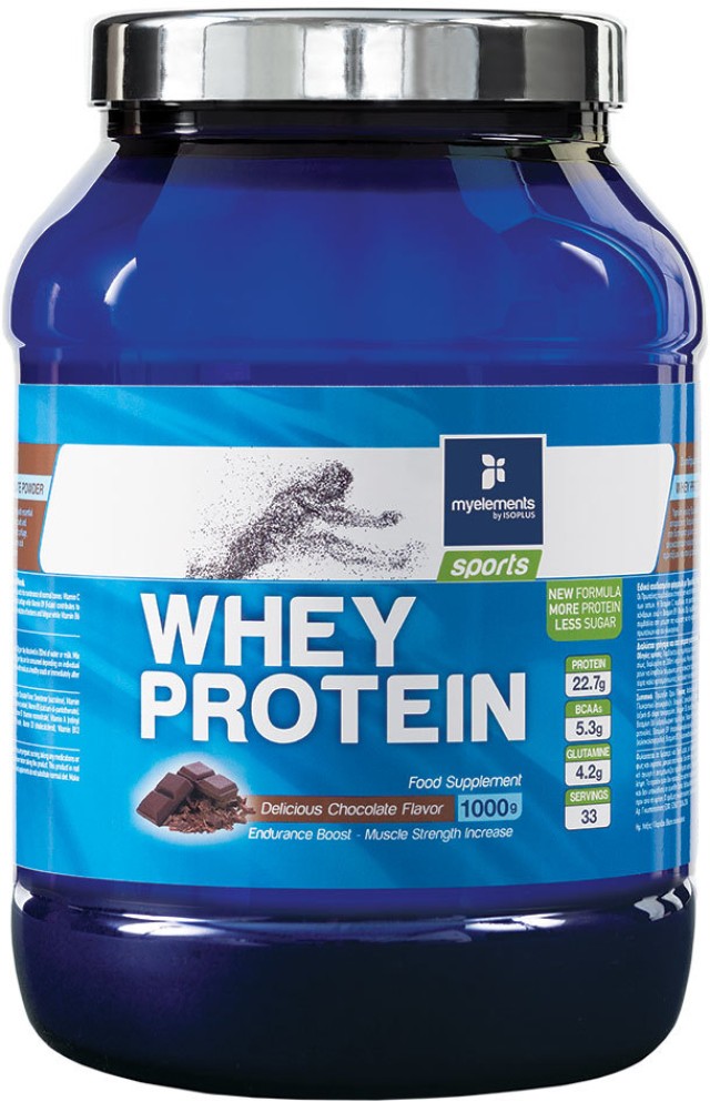 MY ELEMENTS SPORTS WHEY PROTEIN POWDER ΓΕΥΣΗ ΣΟΚΟΛΑΤΑ 1000gr