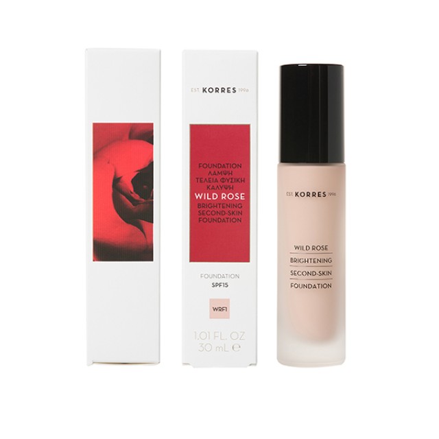 Korres Άγριο Τριαντάφυλλο Foundation SPF15 WRF1 30ml