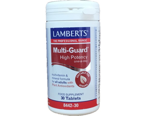 Lamberts Multi Guard High Potency Πολυβιταμινούχα Φόρμουλα Βιταμινών & Μετάλλων 30tabs