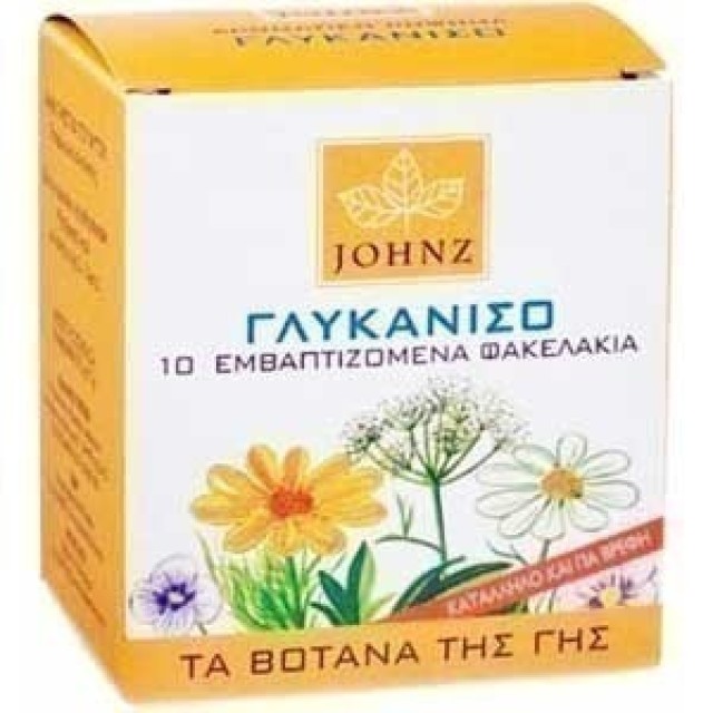 JOHNZ ΓΛΥΚΑΝΙΣΟ 10 φακελάκια x 1.2gr