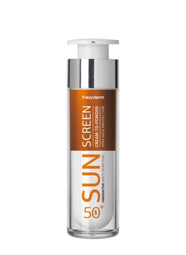 Frezyderm Sunscreen Cream To Powder Αντηλιακό Προσώπου με Αίσθηση Πούδρας SPF50+ 50ml