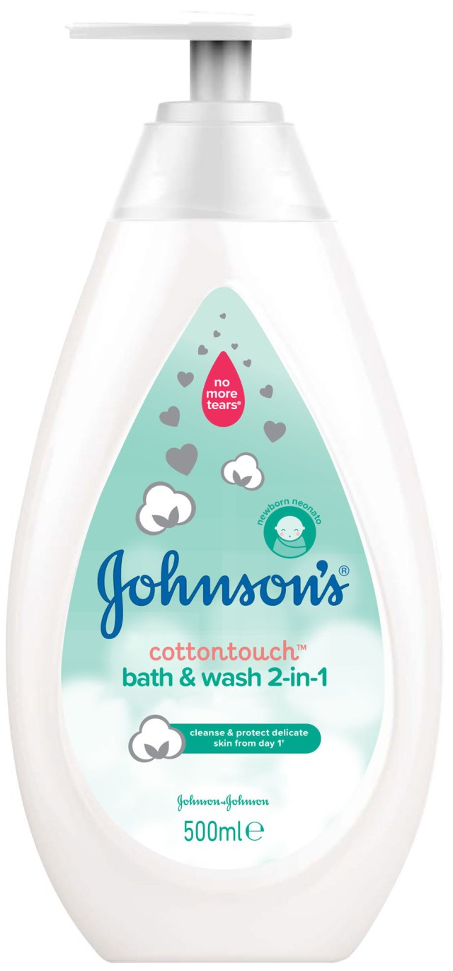 JOHNSONS BABY COTTONTOUCH 2 σε 1 ΑΦΡΟΛΟΥΤΡΟ ΚΑΙ ΣΑΜΠΟΥΑΝ 500ml