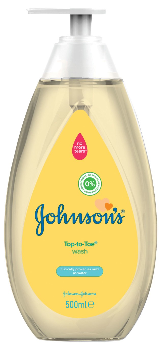 JOHNSONS BABY TOP-TO-TOE ΑΦΡΟΛΟΥΤΡΟ ΚΑΙ ΣΑΜΠΟΥΑΝ 500ml