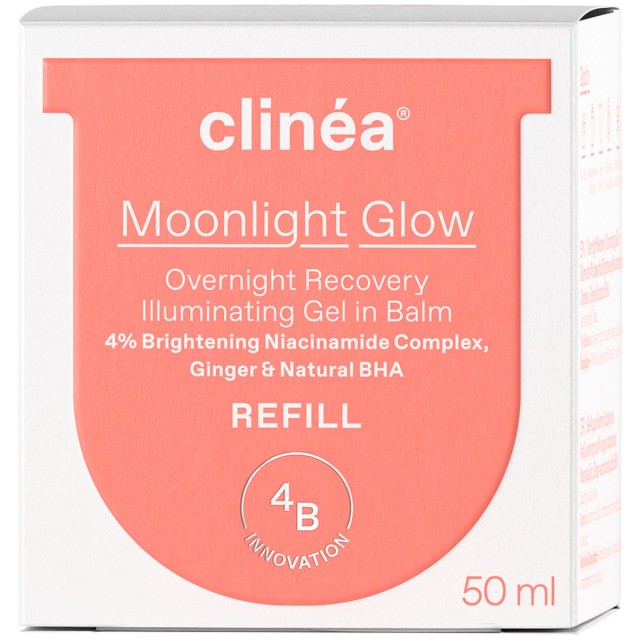 Clinea Moonlight Glow Overnight Recovery Illuminating Gel in Balm Refill Βάλσαμο Νύχτας Για Λάμψη & Αναζωογόνηση Ανταλλακτικό 50ml