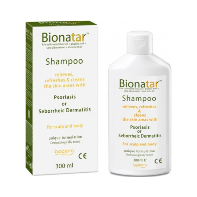 Boderm Bionatar Shampoo Σαμπουάν για την Ανακούφιση των Συμπτωμάτων της Ψωρίασης & της Σμηγματορροϊκής Δερματίτιδας, 300ml
