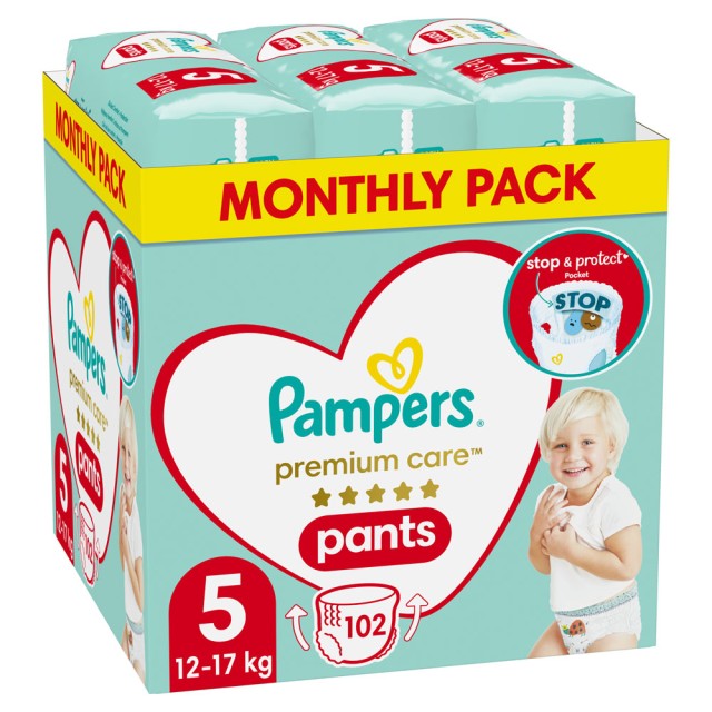 Pampers Premium Care Pants No5 Monthly 102τμχ