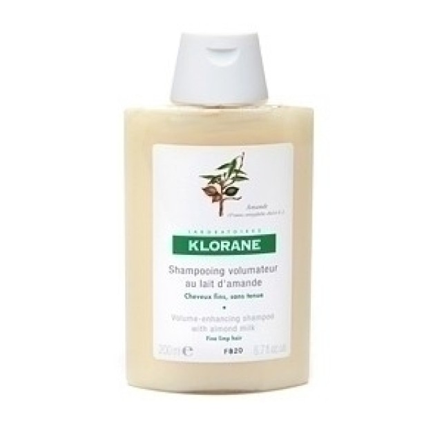 Klorane Almond Milk Volumising Shampoo Σαμπουάν Με Γλυκό Αμύγδαλο Για Λεπτά Μαλλιά Χωρίς Όγκο 200ml
