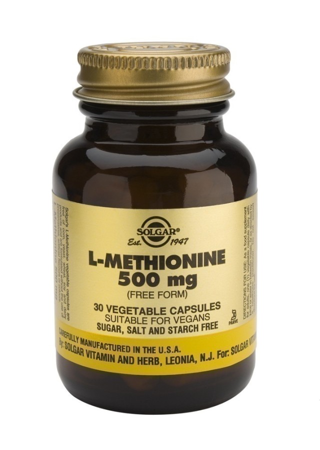 Solgar L-Methionine 500mg 30 φυτικές κάψουλες