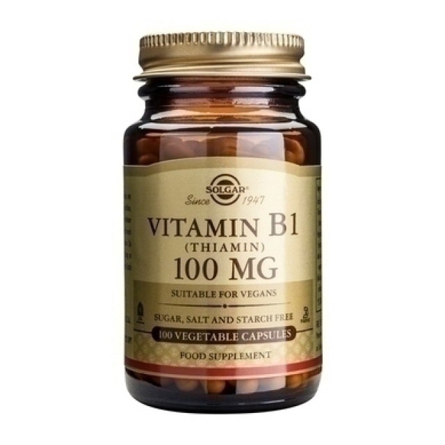 Solgar Vitamin B-1 (Thiamin) 100mg 100vcaps