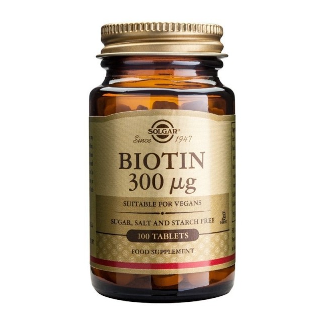 Solgar Biotin 300μg 100tabs