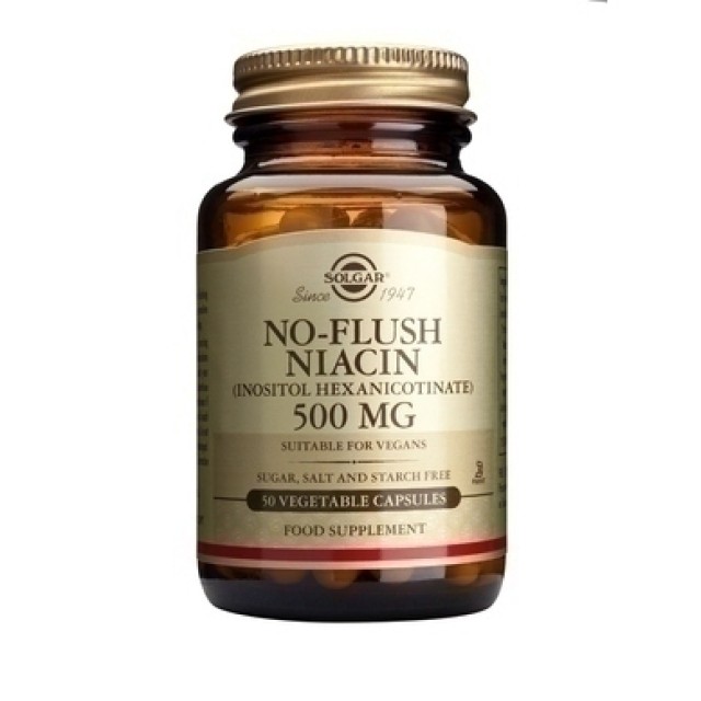 Solgar No Flush Niacin 500mg 50vcaps