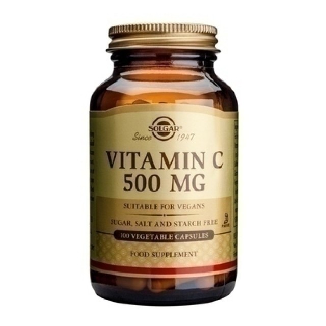 Solgar Vitamin C 500mg 100 φυτικές κάψουλες