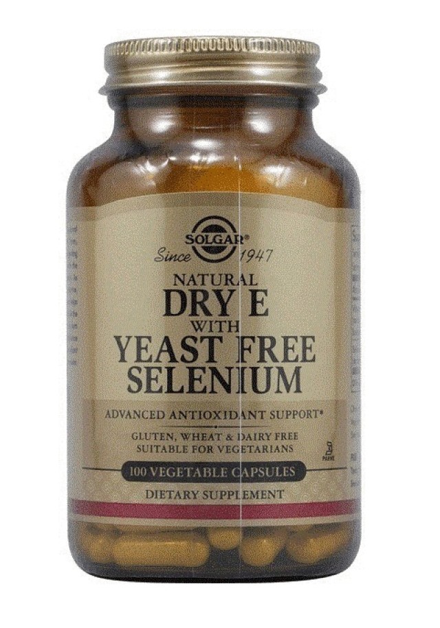 Solgar Vitamin E with Yeast Free Selenium 100vcaps