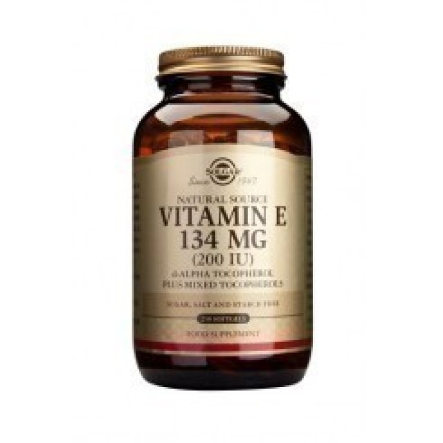 Solgar Vitamin E Natural 200iu 250 μαλακές κάψουλες