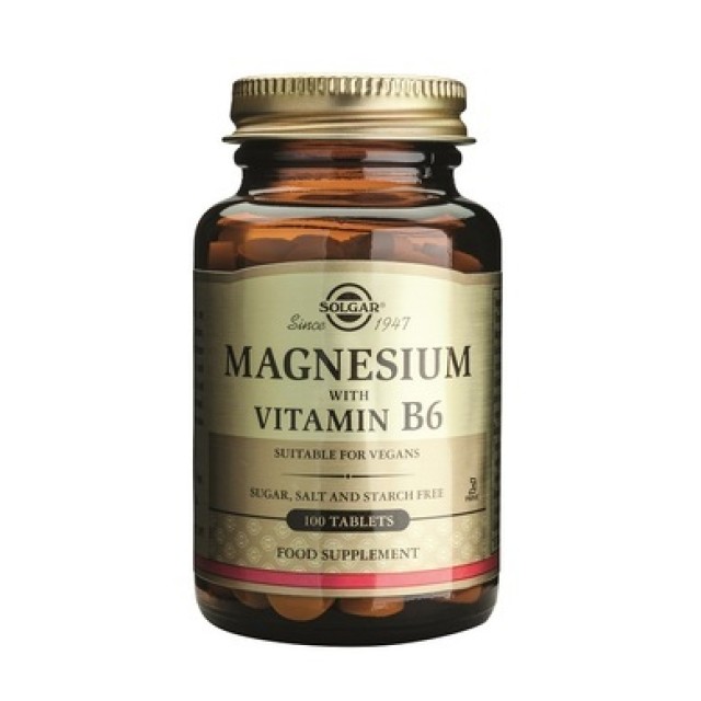 Solgar Magnesium with Vitamin B6 100 ταμπλέτες