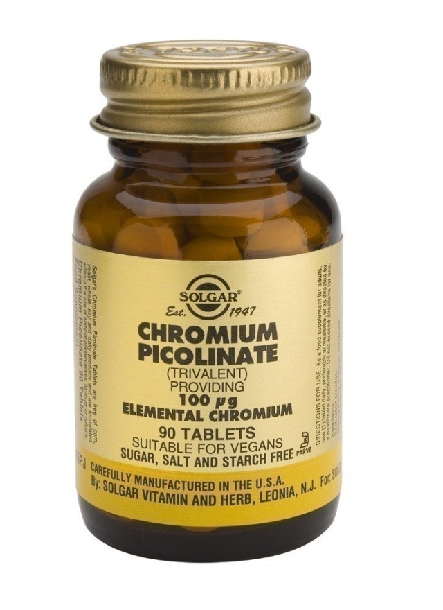 Solgar Chromium Picolinate 100mg 90tabs