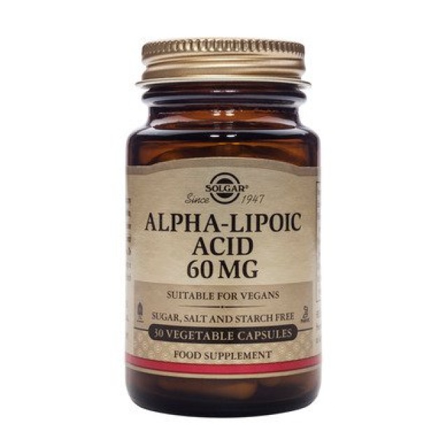 Solgar Alpha Lipoic Acid 60mg 30vcaps