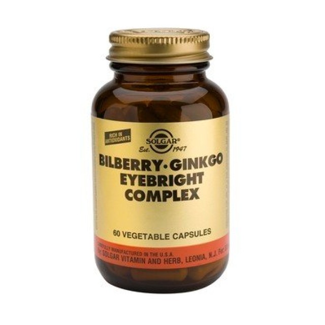 Solgar Bilberry Ginkgo Eyebright Complex 60vcaps