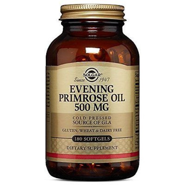 Solgar Evening Primrose Oil Έλαιο Νυχτολούλουδου Για Την Εμμηνόπαυση 500mg 180caps