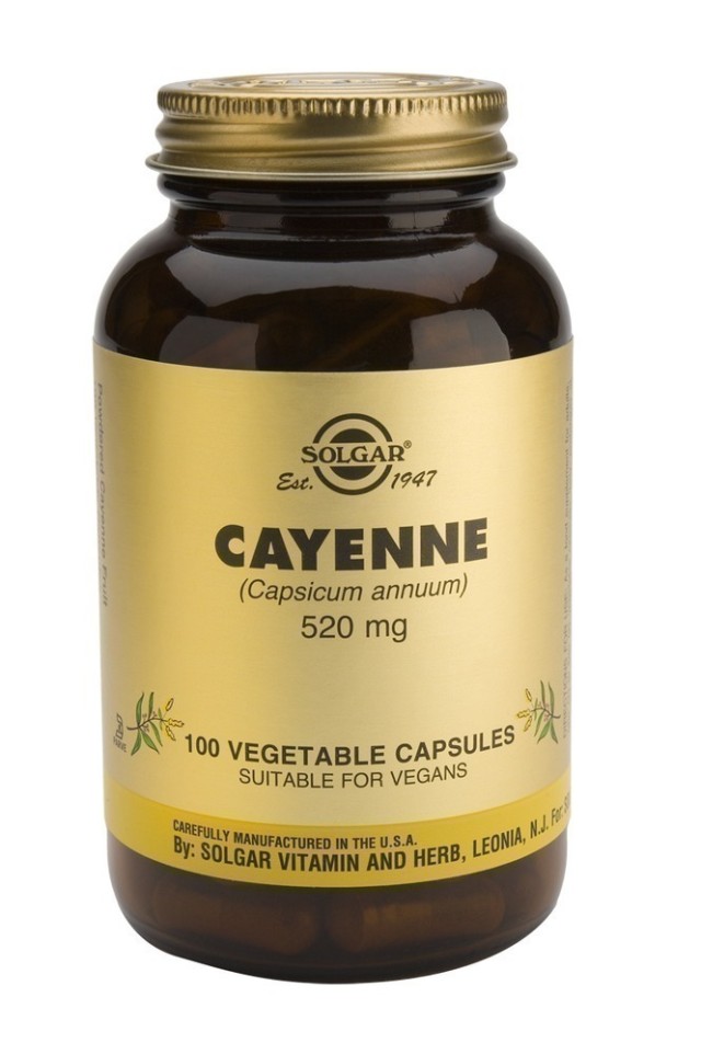 Solgar Cayenne 520mg 100vcaps