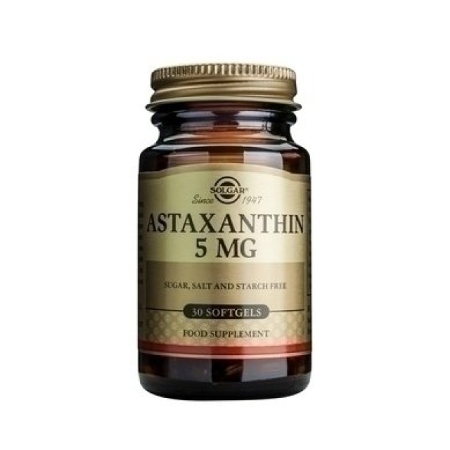 Solgar Astaxanthin 5mg 30 μαλακές κάψουλες