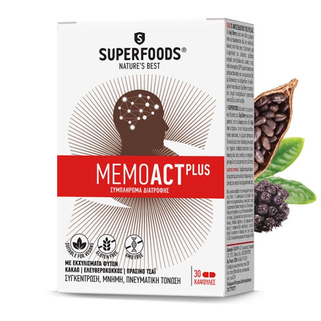 SUPERFOODS MEMOACT PLUS 30caps