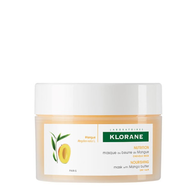 Klorane Mango Hair Mask Επανορθωτική Μάσκα Μαλλιών Με Βούτυρο Μάνγκο 150ml