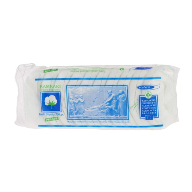 Ecofarm Pre-Cut Υδρόφιλο Βαμβάκι 100g
