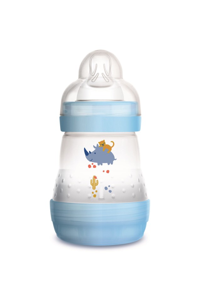 Mam Easy Start Anti Colic Μπιμπερό Με Θηλή Σιλικόνης 0+ Μπλε 160ml