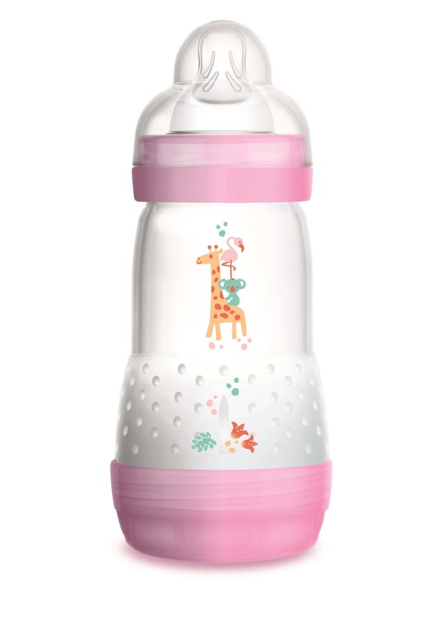 Mam Easy Start Anti Colic Μπιμπερό Με Θηλή Σιλικόνης 2+ Ροζ 260ml