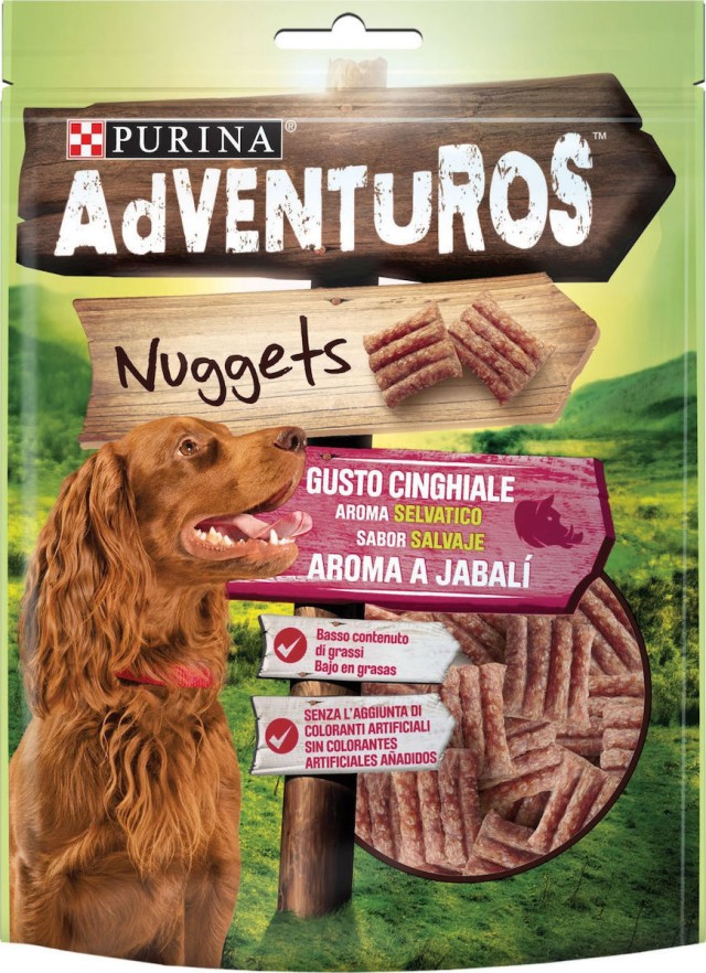 Purina Adventuros Nuggets Boar Wild Με Άρωμα Αγριόχοιρου 90gr