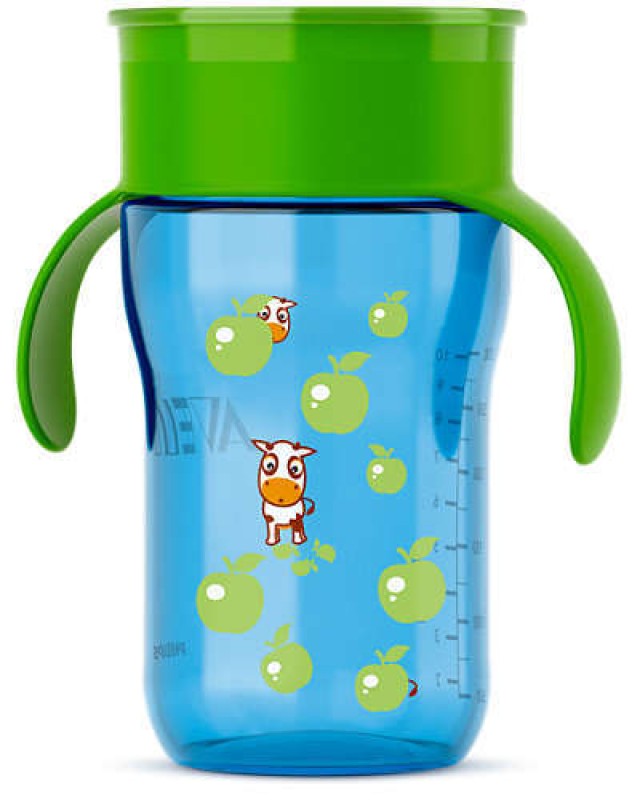 AVENT ΚΥΠΕΛΛΟ ΕΚΜΑΘΗΣΗΣ 12m+ ΠΡΑΣΙΝΟ-ΜΠΛΕ 340ml
