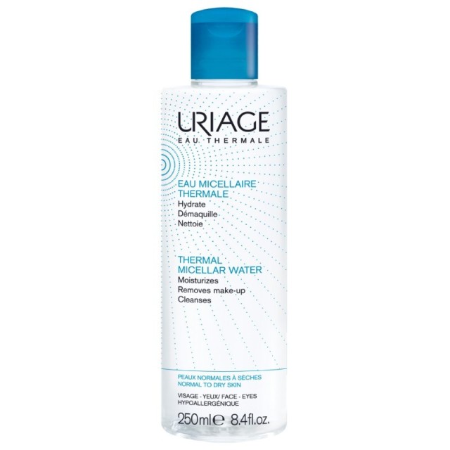 Uriage Eau Thermale Micellaire Καθαριστικό Νερό Προσώπου & Ματιών Για Την Κανονική Ξηρή Επιδερμίδα 250ml