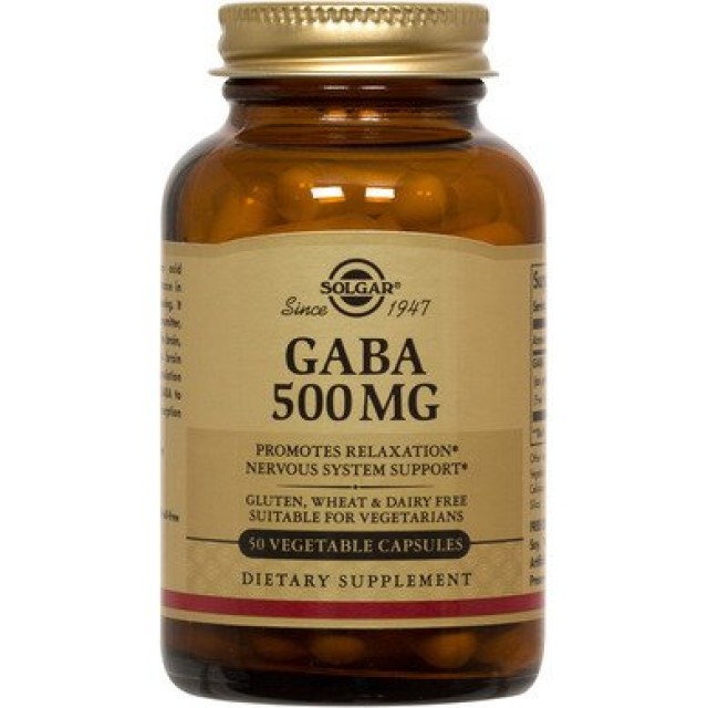 Solgar Gaba 500mg 50 φυτικές κάψουλες