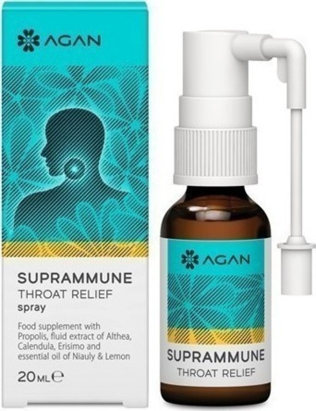 AGAN SUPRAMMUNE THROAT RELIEF SPRAY 20ml