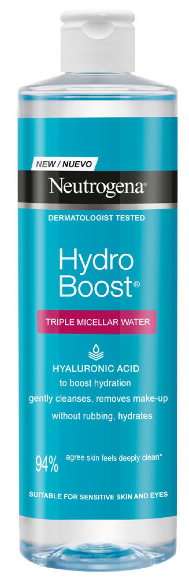 Neutrogena Hydro Boost Micellar Water, Νερό Καθαρισμού για το πρόσωπο 400ml