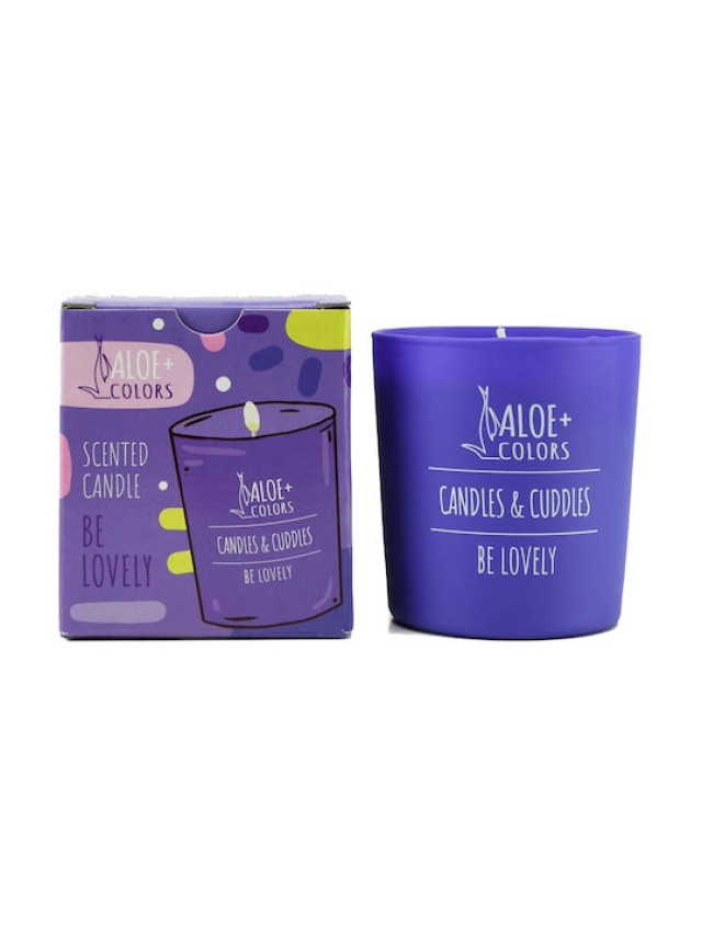 Aloe+ Colors Be Lovely Scented Soy Candle Κερί Σόγιας Με Άρωμα Καραμέλα Πικραμύγδαλο 220gr