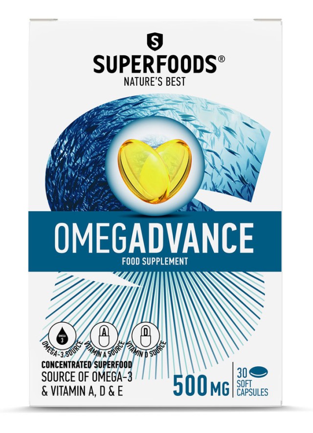 SUPERFOODS OMEGADVANCE 500mg 30caps