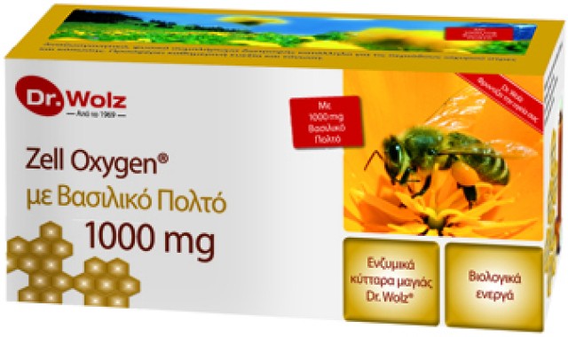 Power Health Dr. Wolz Zell Oxygen + Gelee Royale 1000mg Συμπλήρωμα Διατροφής Με Βασιλικό Πολτό 14x20ml