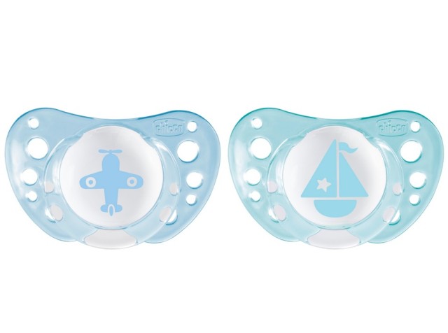 Chicco Πιπίλα Physsio Forma Air Σιλικόνη Σιέλ 0-6m 2τμχ