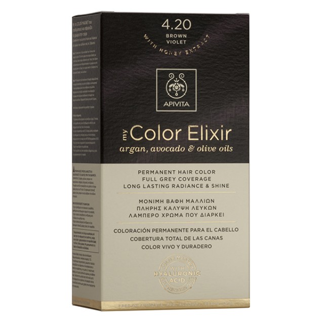 Apivita My Color Elixir 4.20 Βαφή Μαλλιών Καστανό Βιολετί