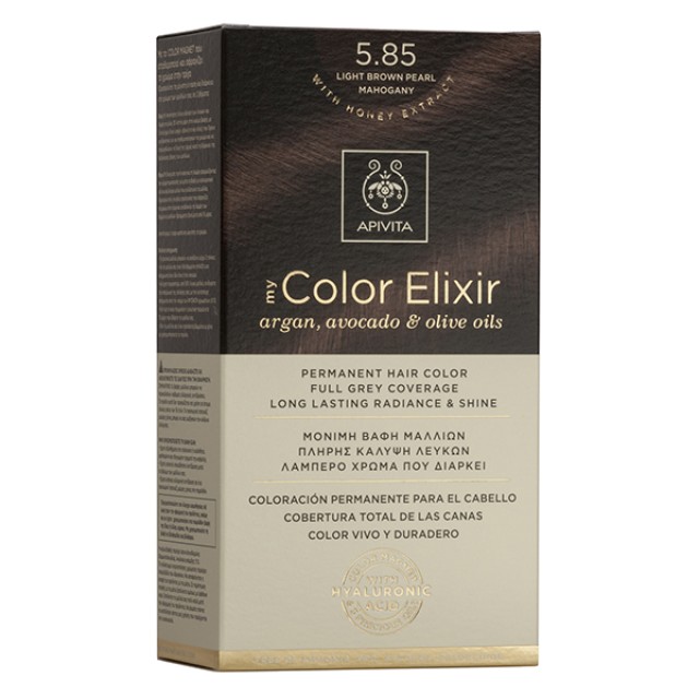 Apivita My Color Elixir 5.85 Βαφή Μαλλιών Ξανθό Πολύ Ανοιχτό Μελί Περλέ