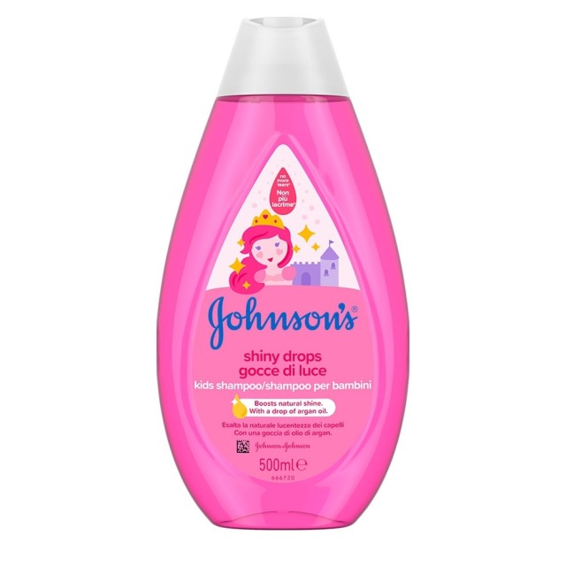 JOHNSONS KIDS SHINY DROPS SHAMPOO 500ml